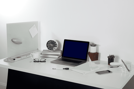 Nobo Freestanding Magnetic Glass Desktop Whiteboard 58,5x44,7cm