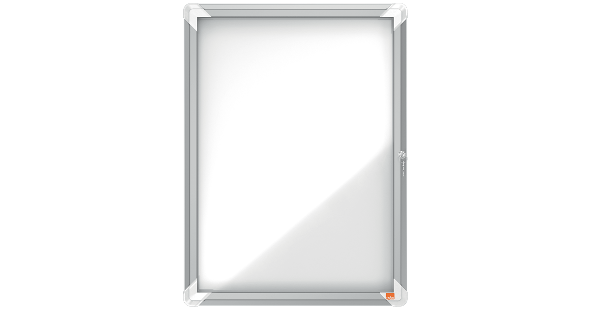 Nobo Premium Plus Magnetic Lockable Notice Board Hinged Door 4xA4