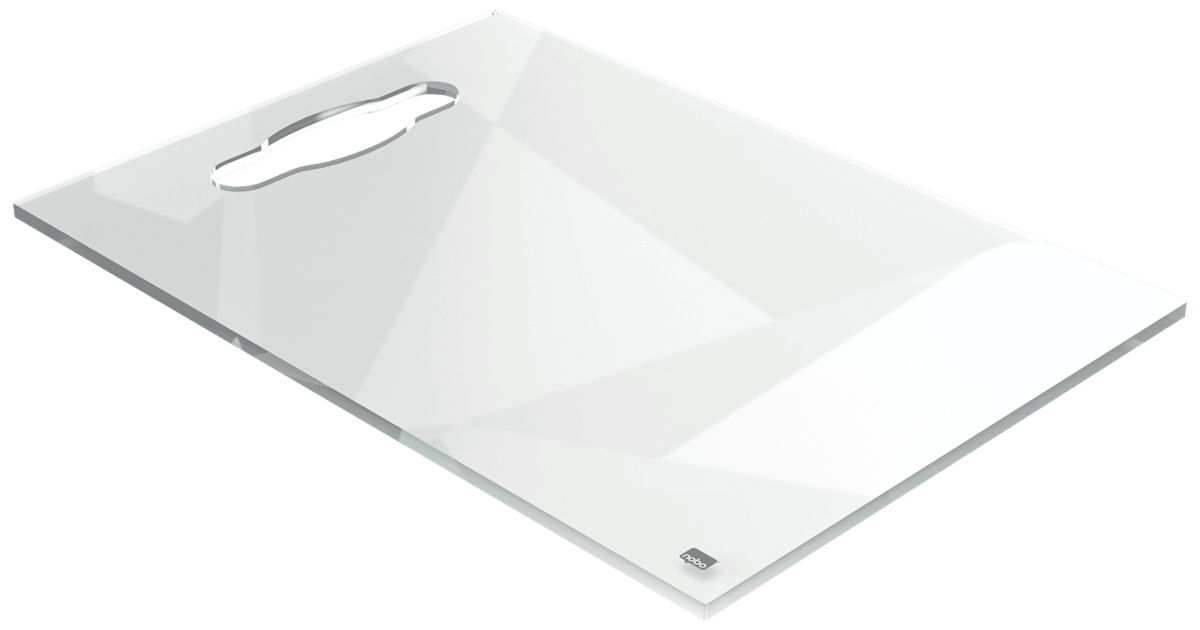 Tableau blanc/bloc-notes de bureau en acrylique, A4 sur